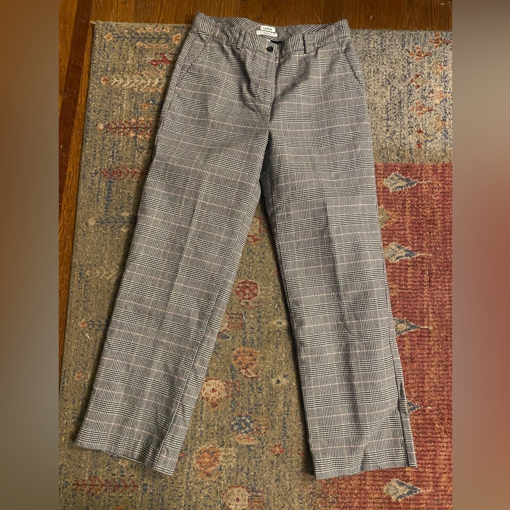 L.L. Bean Gray Plaid Women's Pants